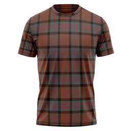 ScotsTee Shop Scottish MacDonald (Donald) Weathered Clan Crest Personalized Tartan T-Shirt