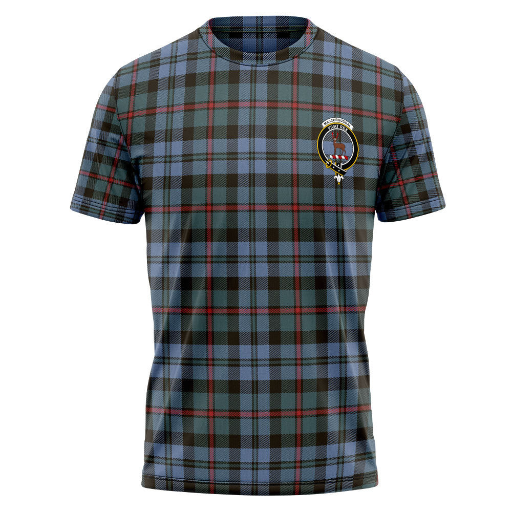 ScotsTee Shop Scottish MacCorquodale Weathered Clan Crest Personalized Tartan T-Shirt