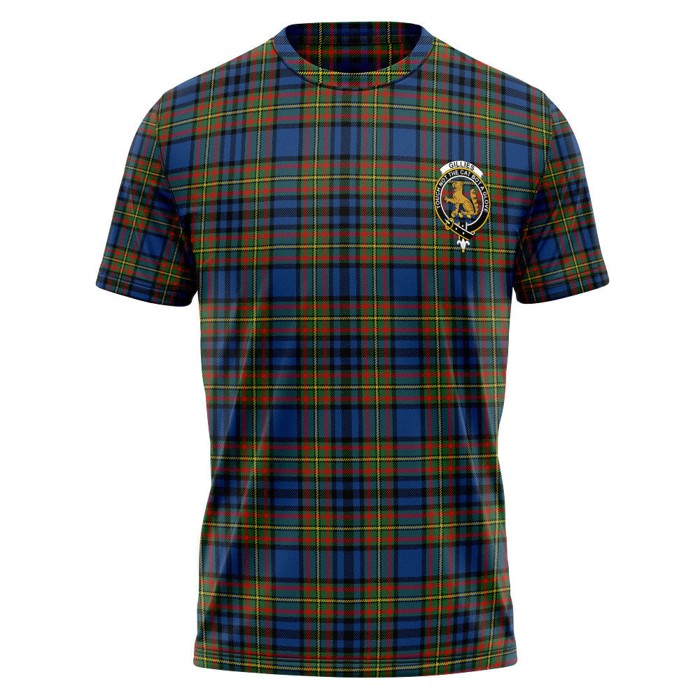 ScotsTee Shop Scottish Gillies Modern Clan Crest Personalized Tartan T-Shirt