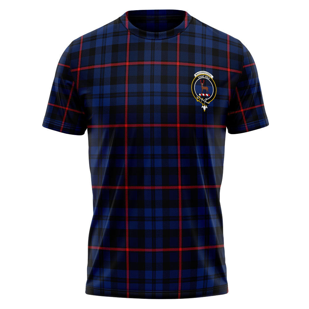 ScotsTee Shop Scottish MacCorquodale Modern Clan Crest Personalized Tartan T-Shirt