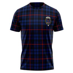 ScotsTee Shop Scottish MacCorquodale Modern Clan Crest Personalized Tartan T-Shirt