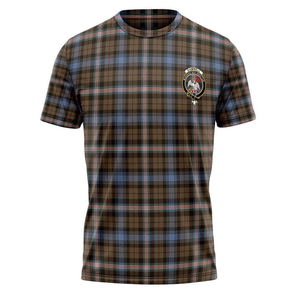 ScotsTee Shop Scottish Gammell Weathered Clan Crest Personalized Tartan T-Shirt