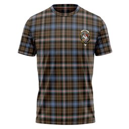 ScotsTee Shop Scottish Gammell Weathered Clan Crest Personalized Tartan T-Shirt
