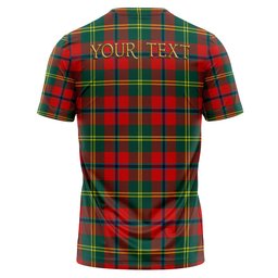 ScotsTee Shop Scottish Hutcheson Modern Clan Crest Personalized Tartan T-Shirt
