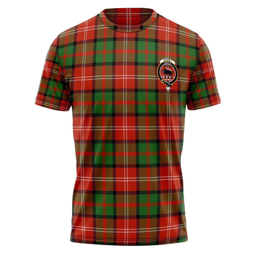 ScotsTee Shop Scottish Nisbet (Nisbit) Ancient Clan Crest Personalized Tartan T-Shirt