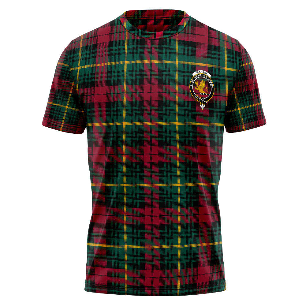 ScotsTee Shop Scottish Martin Modern Clan Crest Personalized Tartan T-Shirt