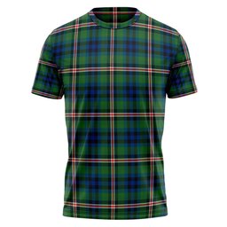ScotsTee Shop Scottish Reid (Mill City) Modern Clan Crest Personalized Tartan T-Shirt