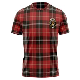 ScotsTee Shop Scottish Marjoribanks Weathered Clan Crest Personalized Tartan T-Shirt