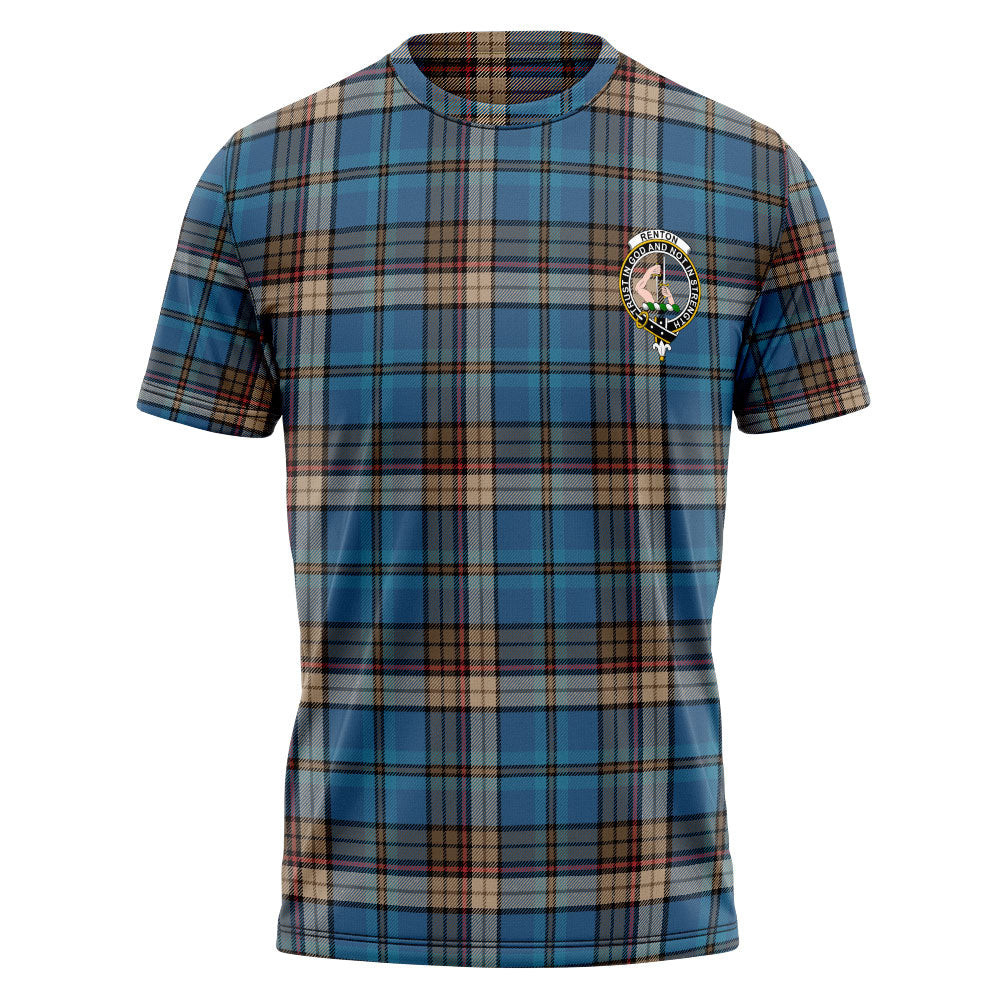ScotsTee Shop Scottish Renton Ancient Clan Crest Personalized Tartan T-Shirt