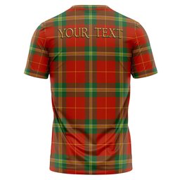 ScotsTee Shop Scottish Maver Modern Clan Crest Personalized Tartan T-Shirt