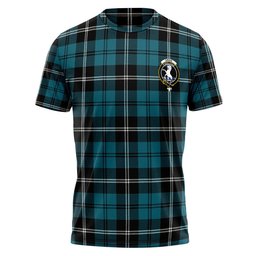 ScotsTee Shop Scottish Swan Ancient Clan Crest Personalized Tartan T-Shirt