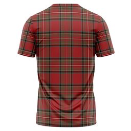 ScotsTee Shop Scottish Stewart Royal (Royal Stewart) Weathered Clan Crest Personalized Tartan T-Shirt