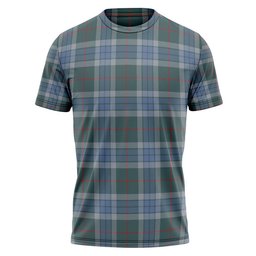 ScotsTee Shop Scottish Thorburn (Thurburn) Weathered Clan Crest Personalized Tartan T-Shirt