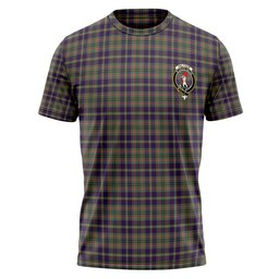 ScotsTee Shop Scottish Tailyour Weathered Clan Crest Personalized Tartan T-Shirt