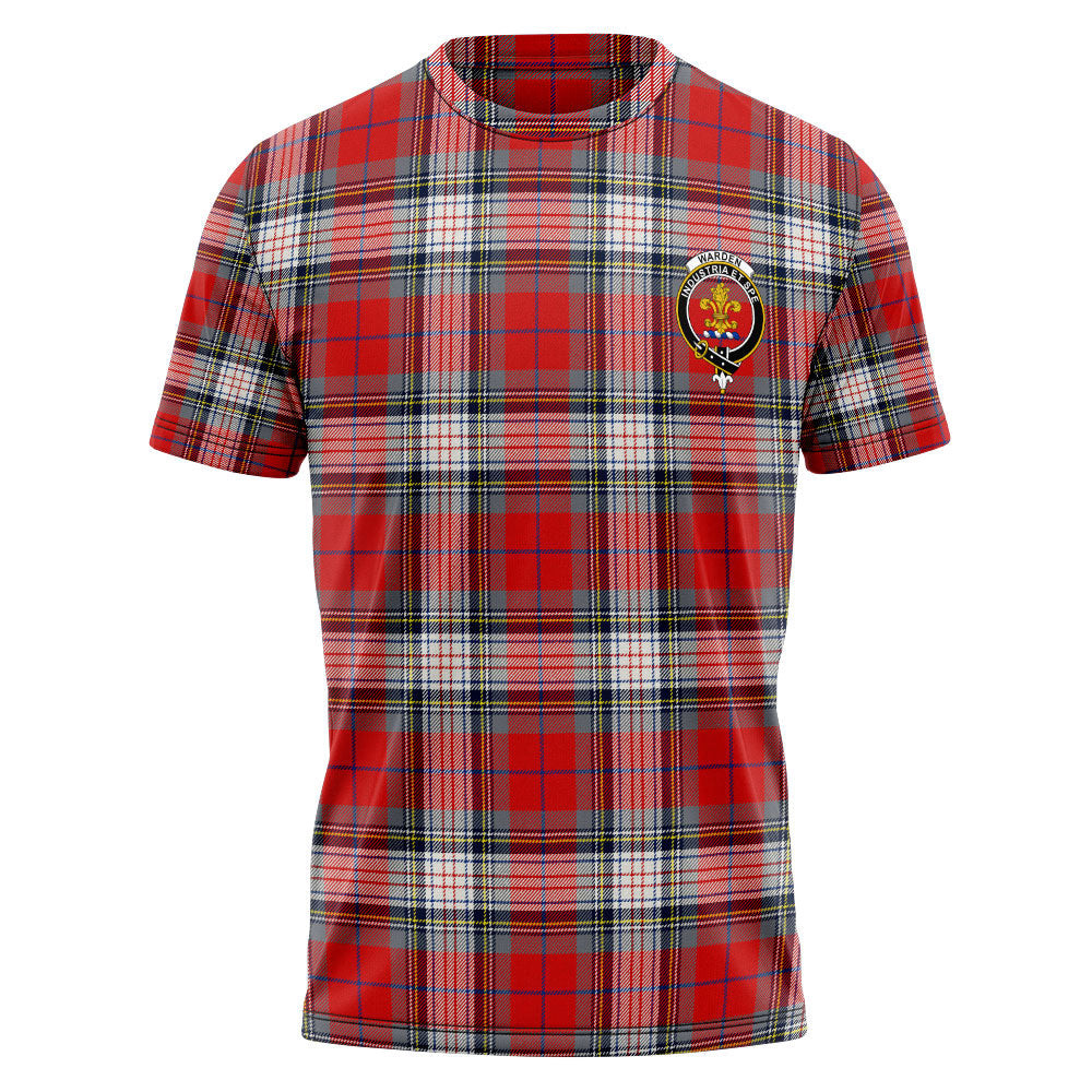 ScotsTee Shop Scottish Warden Modern Clan Crest Personalized Tartan T-Shirt