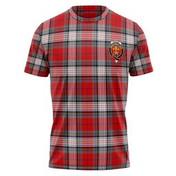 ScotsTee Shop Scottish Warden Modern Clan Crest Personalized Tartan T-Shirt