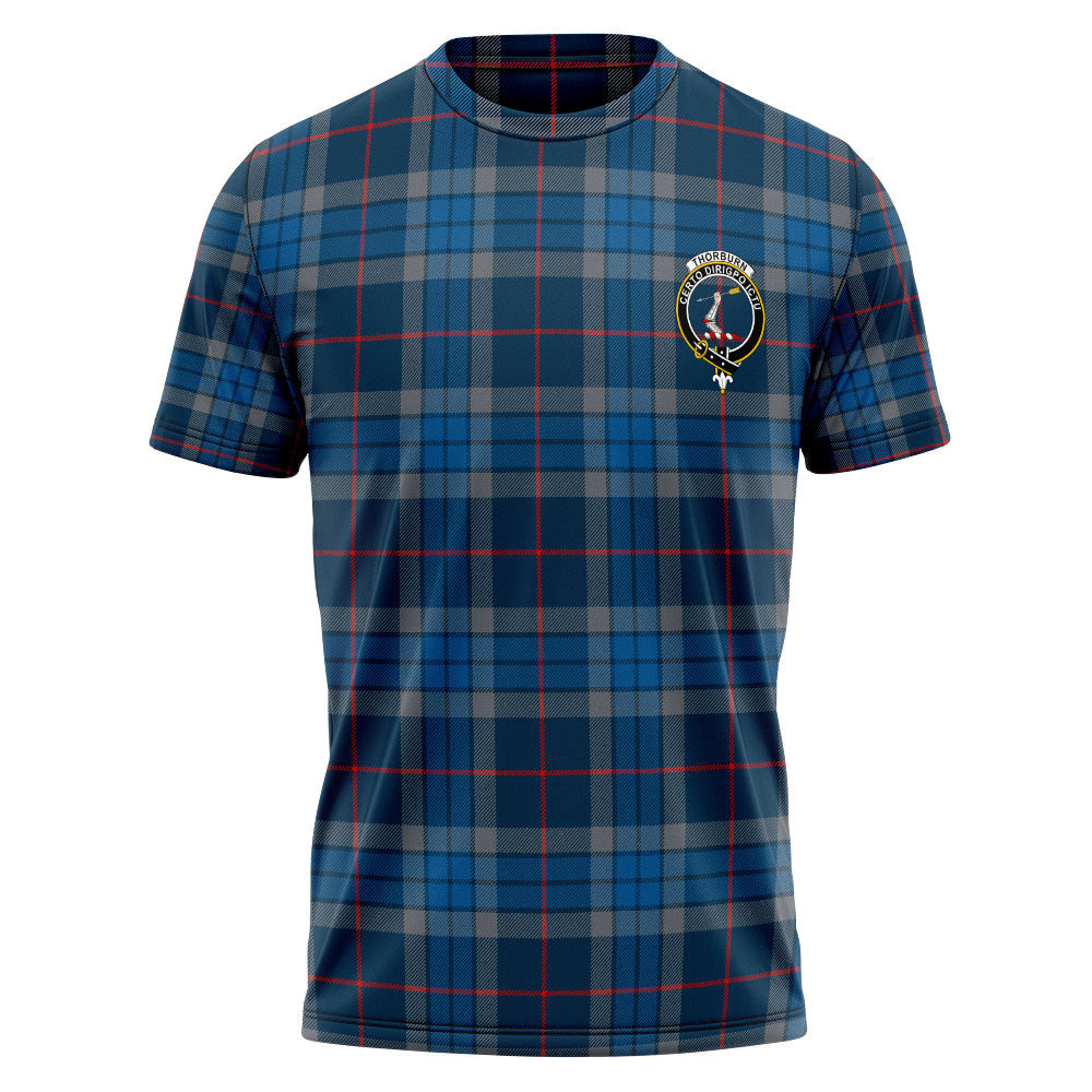 ScotsTee Shop Scottish Thorburn (Thurburn) Modern Clan Crest Personalized Tartan T-Shirt