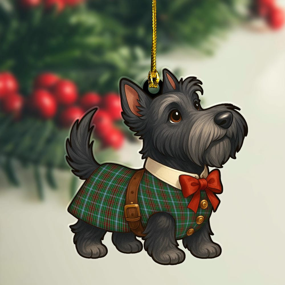 ScotsTee Shop Scottish Gayre Clan Tartan Ornament Scottie Dog