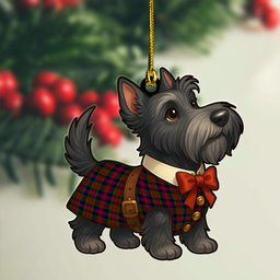 ScotsTee Shop Scottish Tennant Clan Tartan Ornament Scottie Dog