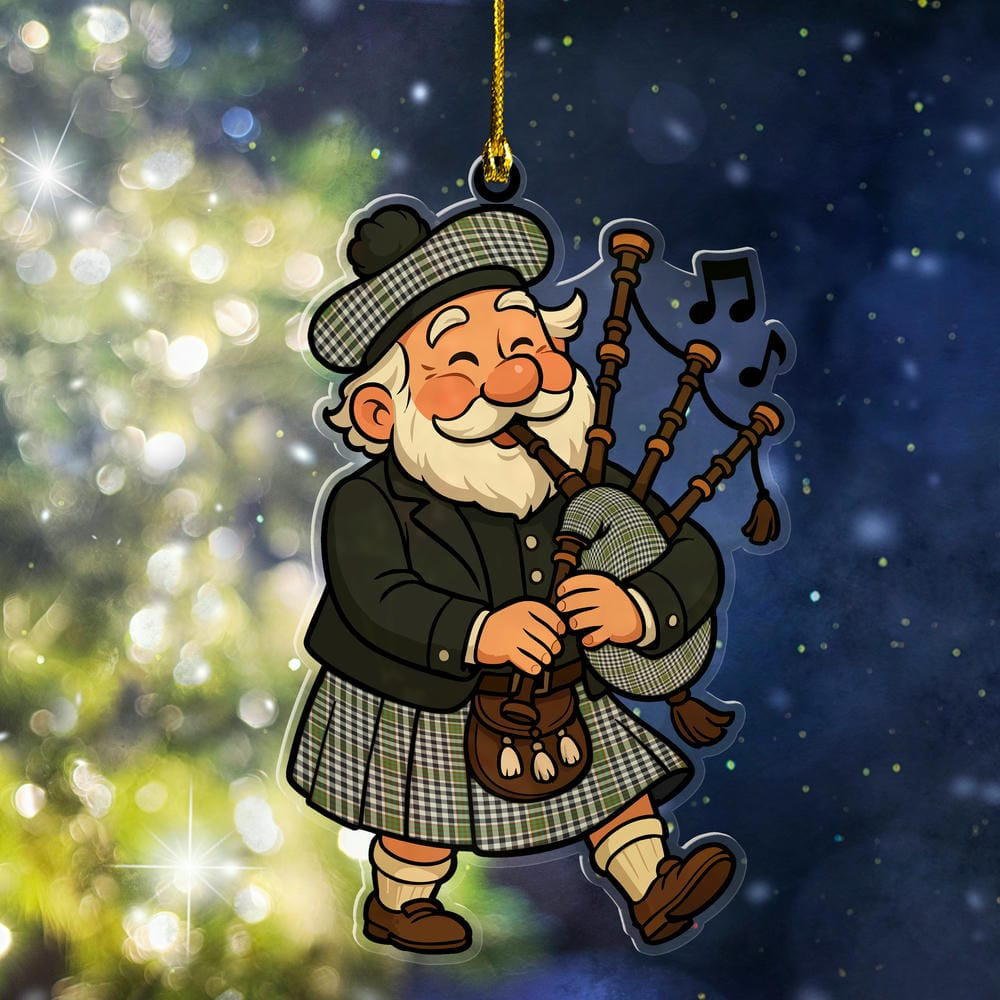ScotsTee Shop Scottish Burns Check Clan Tartan Ornament ScotsTee Shop Scottish Santa In Kilt
