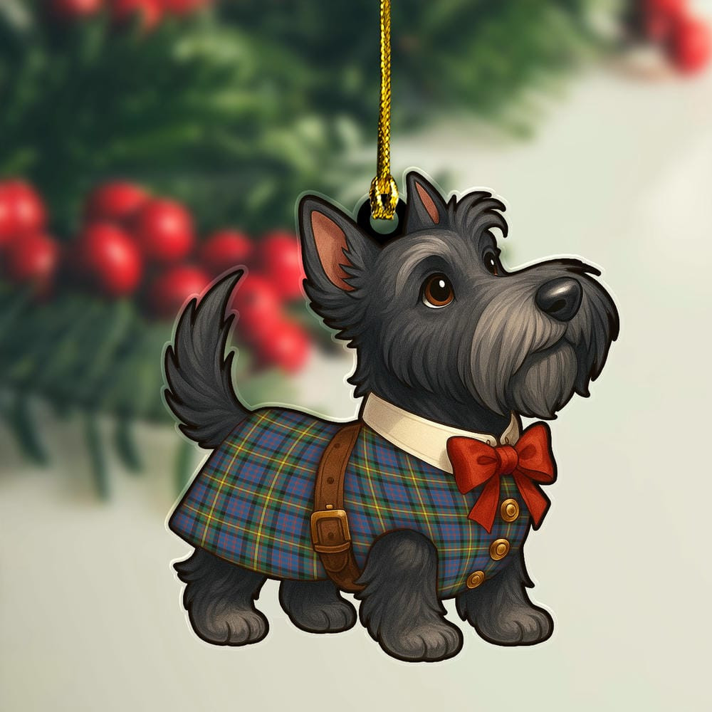 ScotsTee Shop Scottish MacSporran Ancient Clan Tartan Ornament Scottie Dog