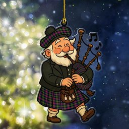 ScotsTee Shop Scottish Logan Modern Clan Tartan Ornament ScotsTee Shop Scottish Santa In Kilt