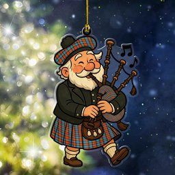 ScotsTee Shop Scottish MacLachlan Ancient Clan Tartan Ornament ScotsTee Shop Scottish Santa In Kilt