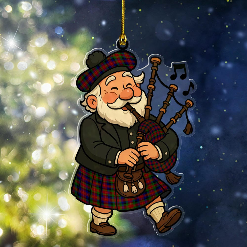 ScotsTee Shop Scottish Tennant Clan Tartan Ornament ScotsTee Shop Scottish Santa In Kilt