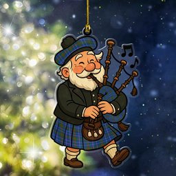 ScotsTee Shop Scottish Edmonstone Clan Tartan Ornament ScotsTee Shop Scottish Santa In Kilt