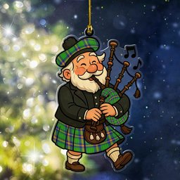 ScotsTee Shop Scottish New Mexico Clan Tartan Ornament ScotsTee Shop Scottish Santa In Kilt