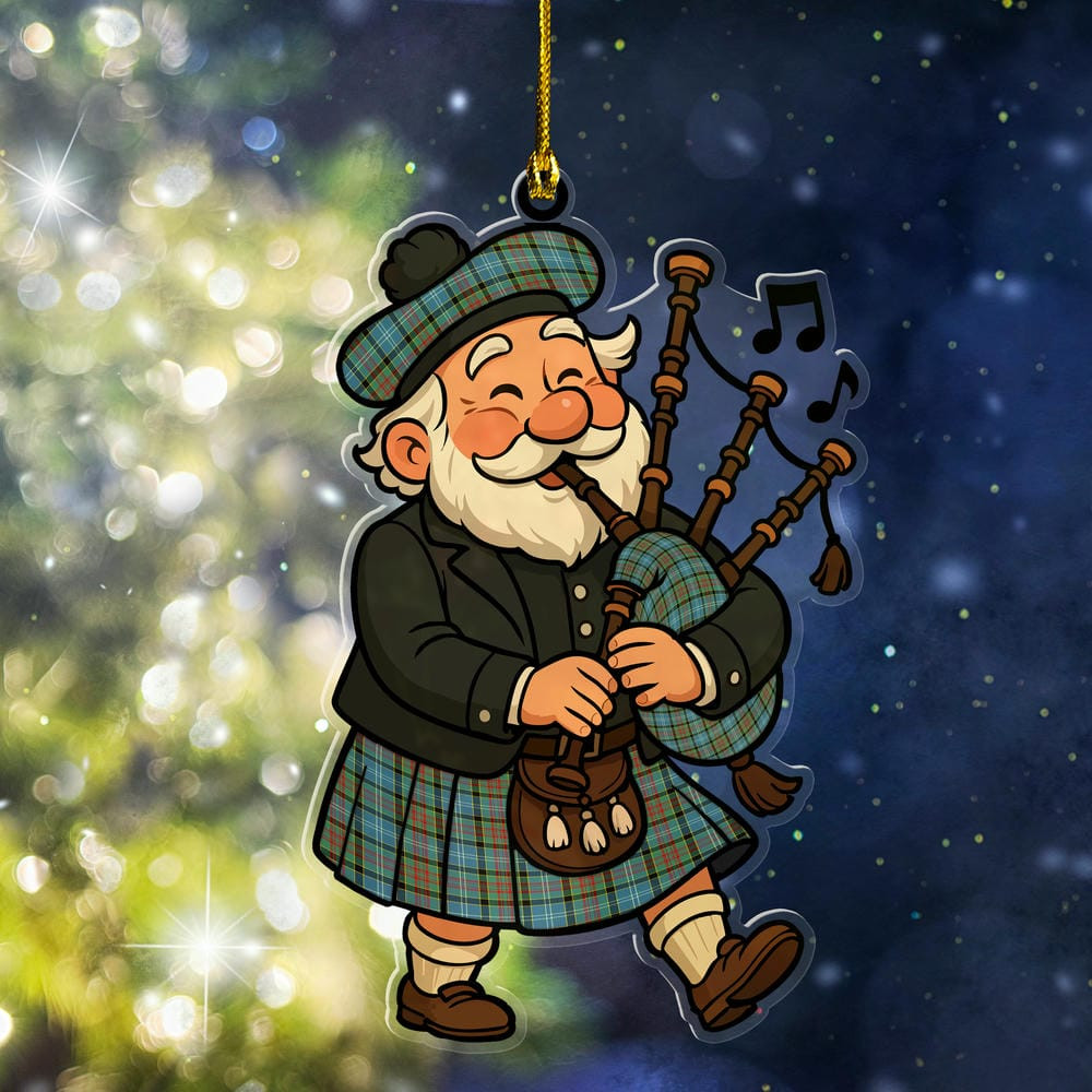 ScotsTee Shop Scottish Paisley District Clan Tartan Ornament ScotsTee Shop Scottish Santa In Kilt