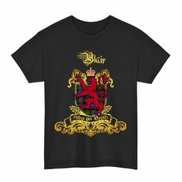 Scottish Blair Clan Tartan Lion Rampant of Scotland T-Shirt