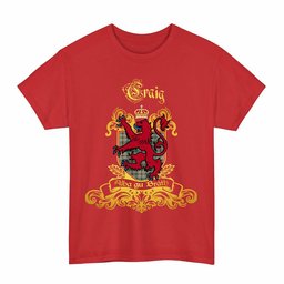Scottish Craig Clan Tartan Lion Rampant of Scotland T-Shirt