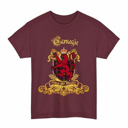 Scottish Carnegie Clan Tartan Lion Rampant of Scotland T-Shirt