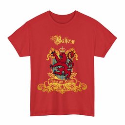 Scottish Balfour Clan Tartan Lion Rampant of Scotland T-Shirt
