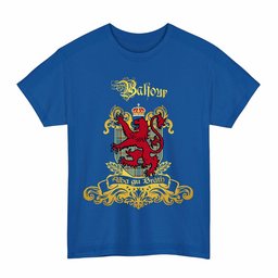 Scottish Balfour Clan Tartan Lion Rampant of Scotland T-Shirt