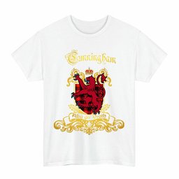 Scottish Cunningham Clan Tartan Lion Rampant of Scotland T-Shirt