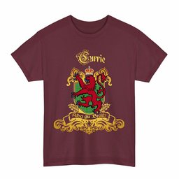 Scottish Currie Clan Tartan Lion Rampant of Scotland T-Shirt