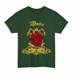 Scottish Dunbar Clan Tartan Lion Rampant of Scotland T-Shirt