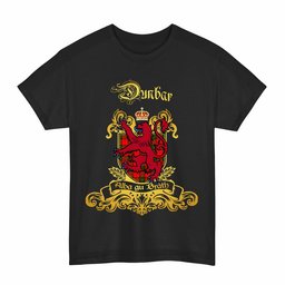 Scottish Dunbar Clan Tartan Lion Rampant of Scotland T-Shirt
