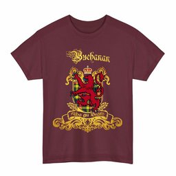 Scottish Buchanan Clan Tartan Lion Rampant of Scotland T-Shirt