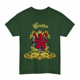 Scottish Crichton Clan Tartan Lion Rampant of Scotland T-Shirt