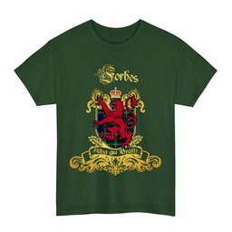 Scottish Forbes Clan Tartan Lion Rampant of Scotland T-Shirt