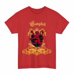 Scottish Campbell Clan Tartan Lion Rampant of Scotland T-Shirt