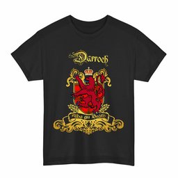 Scottish Darroch (Gourock) Clan Tartan Lion Rampant of Scotland T-Shirt