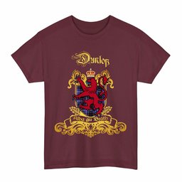Scottish Dunlop Clan Tartan Lion Rampant of Scotland T-Shirt