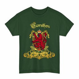Scottish Carruthers Clan Tartan Lion Rampant of Scotland T-Shirt