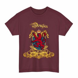 Scottish Douglas Clan Tartan Lion Rampant of Scotland T-Shirt
