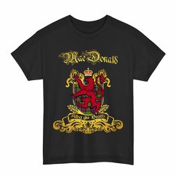 Scottish MacDonald (Clan Ranald) Clan Tartan Lion Rampant of Scotland T-Shirt