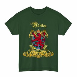 Scottish Ralston Clan Tartan Lion Rampant of Scotland T-Shirt